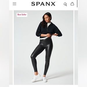 Spanx Faux Leather Leggings
